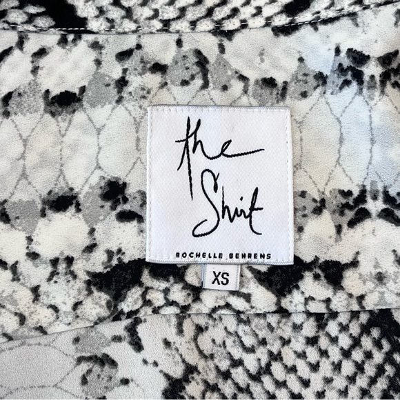 The Shirt Dress Rochelle Behrens Snake Print Womens size XS - Picture 2 of 3